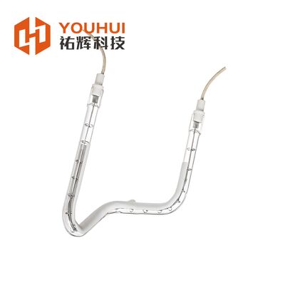 Lampada IR a onde corte in oro 1660W 230V Quartz riscaldatore a infrarossi per riscaldamento industriale