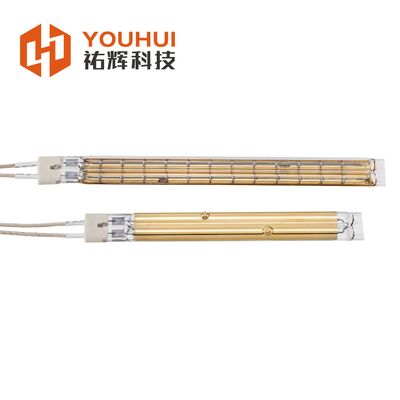 Lampade a infrarossi a doppio tubo con rivestimento dorato, garanzia di 5000 ore e filamento in tungsteno per un riscaldamento ad alta efficienza