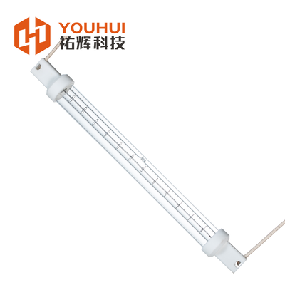 Lampada allagene a infrarossi a onde corte a tubo singolo industriale con durata di 5000 ore, temperatura del filamento 1100-2600°C e potenza 200-4000W