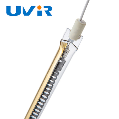 Prezzo buono Lampada al quarzo IR in fibra di carbonio 400V R7S con rivestimento oro in linea