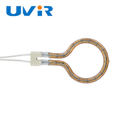 Prezzo buono Lampada riscaldante a infrarossi al quarzo ad anello 100-7600W con rivestimento dorato in linea