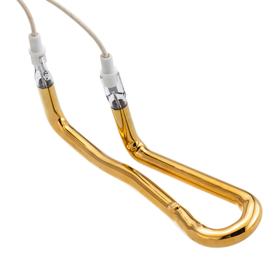 Prezzo buono 230V 1660W Lampada di riscaldamento a emettitore infrarosso con contorno 3D oro in linea