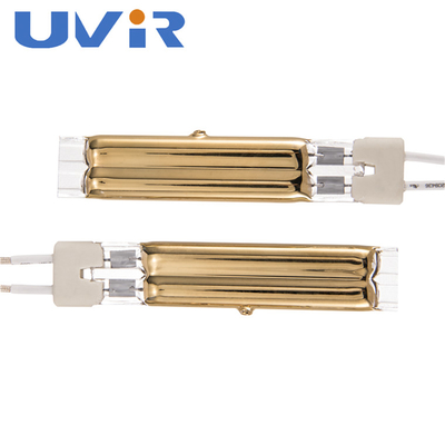 Prezzo buono Riscaldatore a infrarossi al quarzo alogeno con rivestimento in oro da 3400W per l'automazione industriale in linea