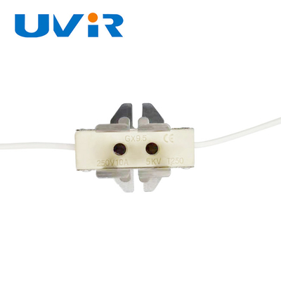 Prezzo buono GX9.5 Portatore di lampada IR in ceramica per riscaldatore a due tubi 250V 10A in linea