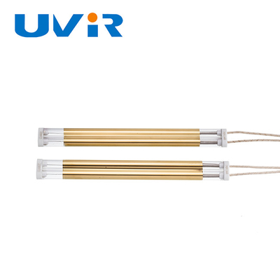 Buon prezzo lampada di infrarosso di 1kw Wave medio, lampade di riscaldamento del quarzo con il riflettore dell'oro in linea