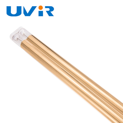 Buon prezzo 200-10000w Uvir Gold Coating Twin Tube Quartz Lamp Irp Lampada a infrarossi per la macchina da stampa in linea