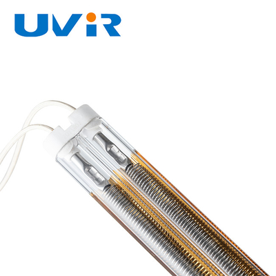 Prezzo buono Lampada a infrarossi a onde medie da 2500W 415V, tubo al quarzo placcato oro in linea