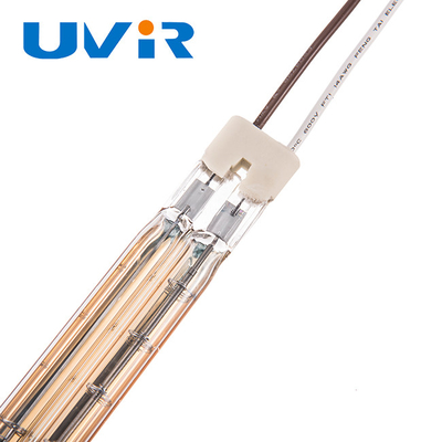Prezzo buono 5400W 11x23mm Lampada di riscaldamento IR dorata per macchine da stampa in linea