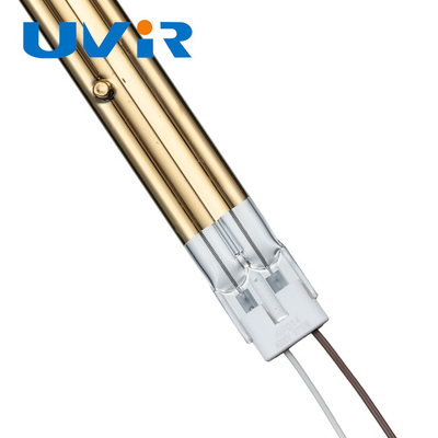 Buon prezzo lampada infrarossa per stampa, emettitori infrarossi di 15x33mm IRP del quarzo del rivestimento dell'oro in linea