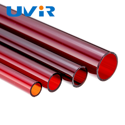 Good price Diametro del radiatore 14mm 19mm di UVIR Ruby Color Infrared Quartz Tube in linea