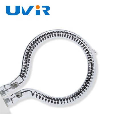 lampada di riscaldamento infrarossa del carbonio del riflettore della radura di 127V 500W Ring Tube Medium Wave