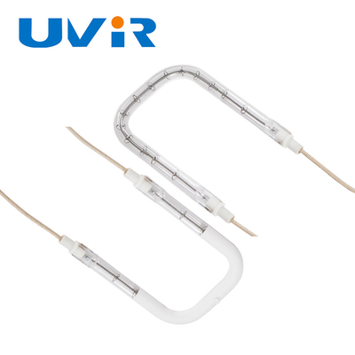 Good price Tubo infrarosso della lampada di riscaldamento dell'alogeno bianco rivestito dei semi a forma di U in linea
