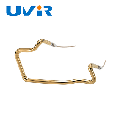 Alogeno di riscaldamento infrarosso industriale Heater Tube Shaped Element dell'oro degli accessori