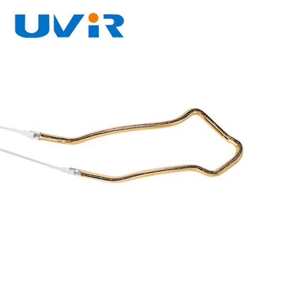 Tubo di riscaldamento a infrarossi al quarzo con elemento tipo 3D Tubo rivestito in oro