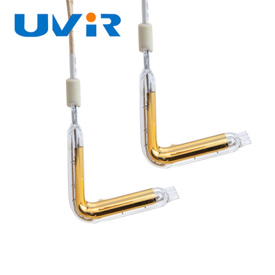 Good price Tubo al quarzo alogeno a infrarossi tipo L rivestito in oro per riscaldamento di saldatura in plastica in linea