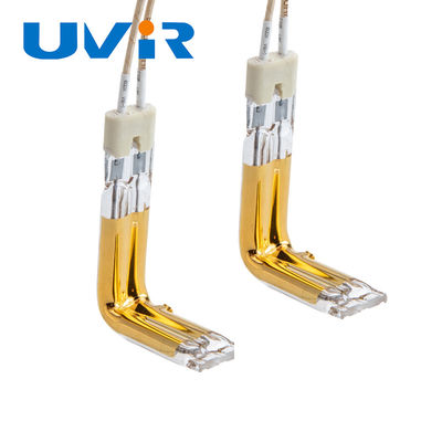 Lampada riscaldante a infrarossi al quarzo alogena con rivestimento in oro 1380W 230V