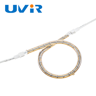Buon prezzo L'oro ha ricoperto le parti di riscaldamento di Ring Infrared Lamps For Bending di strato riflettente in linea