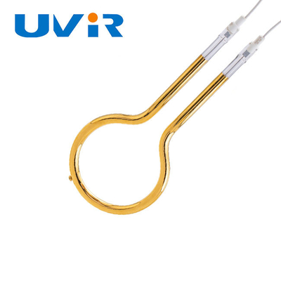 Good price 100-7600W Ring Infrared Heater Lamp, radiatore del tubo di IR del quarzo del riflettore dell'oro in linea