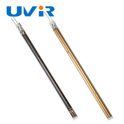 Good price quarzo Heater Lamp, lampada ricoprente della metropolitana del gemello di 15x33 TL1145 di riscaldamento IR dell'oro in linea