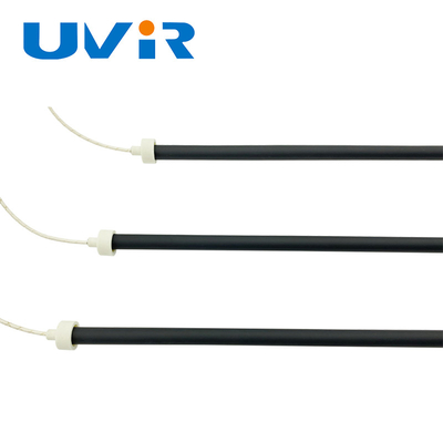 Lampada infrarossa al quarzo UVIR 1500W tubo nero per il riscaldamento asciugatura