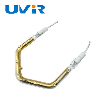 Tubo Elemento Riscaldante Infrarosso Versatile 150-6000W con Tensione 45-480V e Riflettore Dorato per Processi Industriali