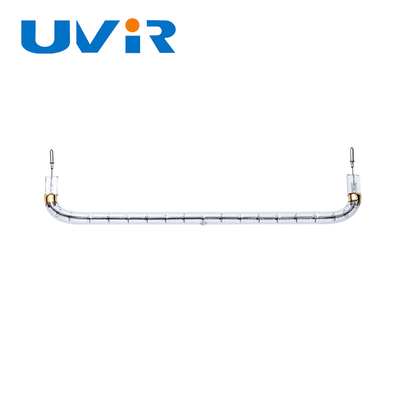 Good price UVIR tubo di riscaldamento in vetro di quarzo personalizzato tubo di lampada a infrarossi a forma di U in linea