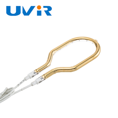 200-6000W Power Ring Quartz Lampade a infrarossi con accessori di riscaldamento a tubo singolo rivestiti in oro personalizzati