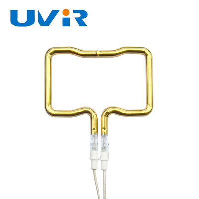 3D Single Tube Gold Coating Infrared Heating Element Tube Lungo d'onda e dimensioni personalizzabili