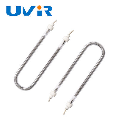 qualità Tubo di lampada di riscaldamento a infrarossi alogenico a forma di U con durata di vita da 10000 a 200000 ore, temperatura del filamento da 1100 a 2600 °C e rivestimento in oro/bianco per apparecchiature industriali Fabbrica