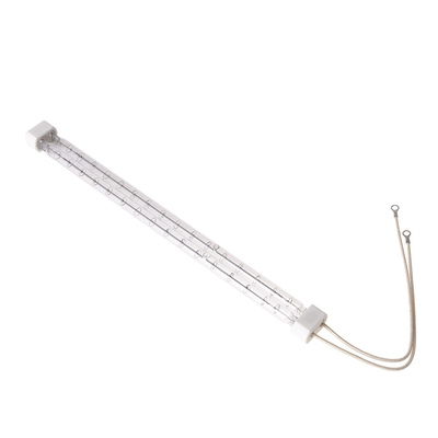 Lampada di riscaldamento senza rivestimento a onde corte alogenata a tubo singolo