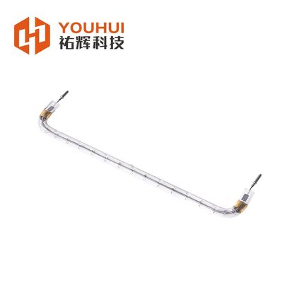 Lampada di riscaldamento al quarzo di tipo U con rivestimento bianco