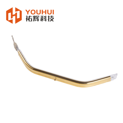 Tubo riscaldante a infrarossi a onde corte con rivestimento in oro 150-6000W