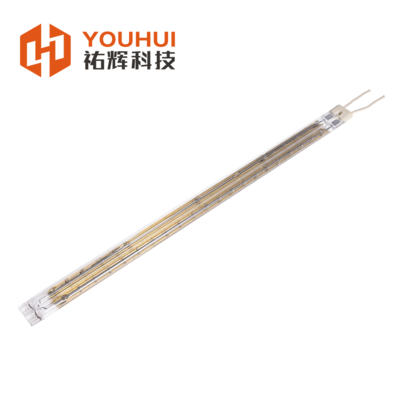 1000W 220V Gold Twin Tube Lampada di riscaldamento infrarosso