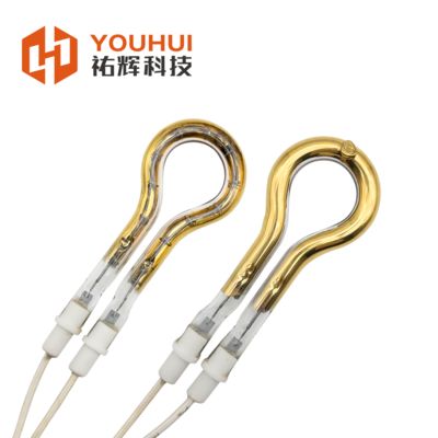 Prezzo buono Single Tube Short Wave Gold Coating Infrared Heating Element Tube 150-6000W with 85% Heat Efficiency and 5000-20000h Lifespan in linea