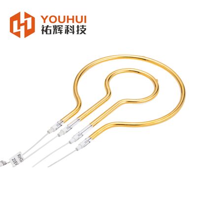 Prezzo buono Lampade ad infrarossi ad anello a onde lunghe 240 V con riflettore in oro per applicazioni automobilistiche in linea