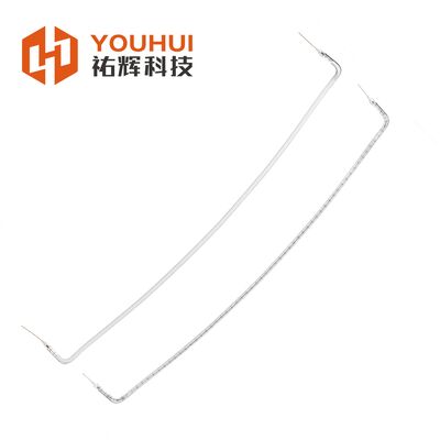 Lampada di riscaldamento alogeno con rivestimento bianco con durata di vita da 10000 a 200000 ore e temperatura del filamento da 1100 a 2600 °C per un riscaldamento ottimale a infrarossi