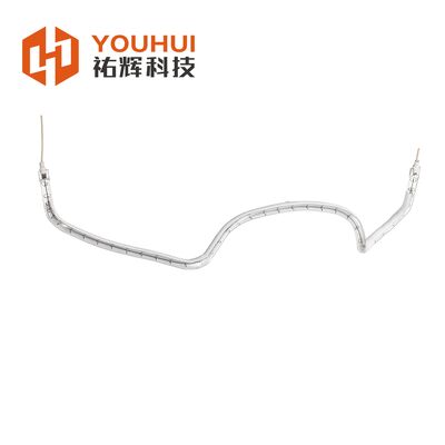 Tubo riscaldatore a infrarossi con rivestimento bianco da 150-6000W con durata di 5000 ore per riscaldamento industriale