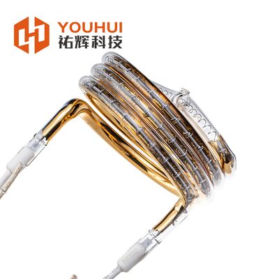 Prezzo buono 150-6000W tubo per elementi di riscaldamento a infrarossi rivestito d'oro con durata di 5000-20000h per applicazioni industriali in linea