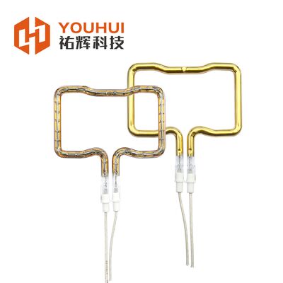 qualità 150-6000W di oro rivestito tubo dell'elemento di riscaldamento a infrarossi con 5000 ore di durata Fabbrica