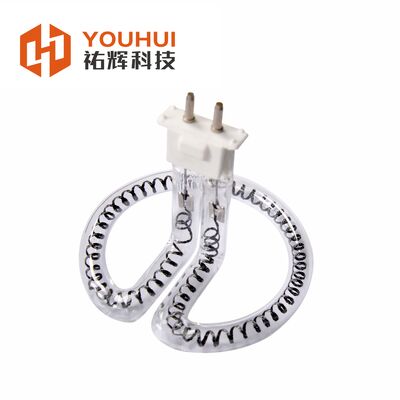 qualità Lampada di riscaldamento a infrarossi a fibra di carbonio a tubo singolo con base TC04, lunghezza di riscaldamento 50-1500 mm e opzioni OEM / ODM personalizzabili Fabbrica
