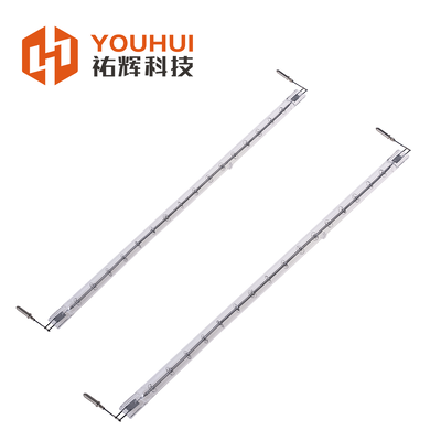 Qualità Factory Batch Customization Single Tube Quartz Infrared Lamp with Pin-Type Lamp Holder for Halogen Infrared Heater Lamp Fabbrica