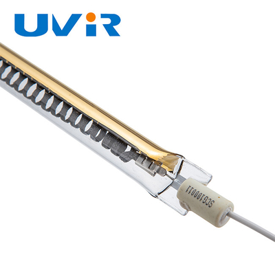 Prezzo buono Lampada riscaldante a infrarossi in fibra di carbonio R7S 1200W con riflettore dorato in linea