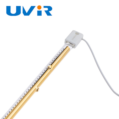Good price Tubo ricoprente 230V 1200W della lampada dell'alogeno di infrarosso del quarzo dell'oro singolo in linea