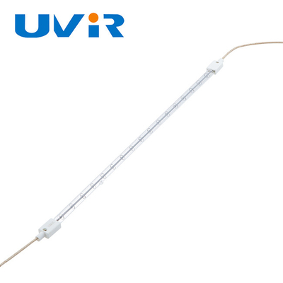 Lampade di vetro 200-4000W dell'alogeno di IR del quarzo con la metropolitana trasparente