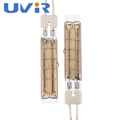 Lampade di infrarosso gemellate della metropolitana del riflettore dell'oro TC01, lampade di riscaldamento dell'alogeno del quarzo 500V