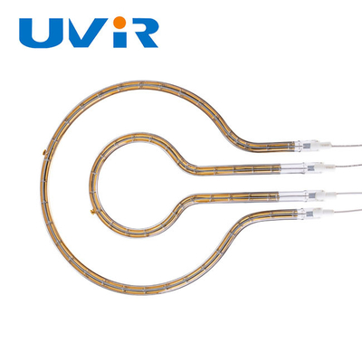 Lampade infrarosse di strati dell'oro di successo di onda corta riflettente di Ring Tube Gold Reflector