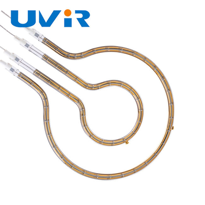 Good price Tubi di riscaldamento IR del quarzo del riflettore dell'oro, 100-7600W Ring Infrared Heater Lamp in linea