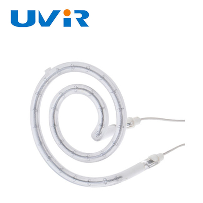 Tipo filamento bianco di alta efficienza O di vetro di quarzo di Ring Infrared Lamps Transparent Pitted