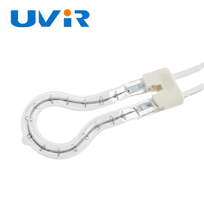 Buon prezzo radiatore infrarosso dell'alogeno del quarzo di 500W Ring Infrared Lamps White Reflector per produzione industriale in linea