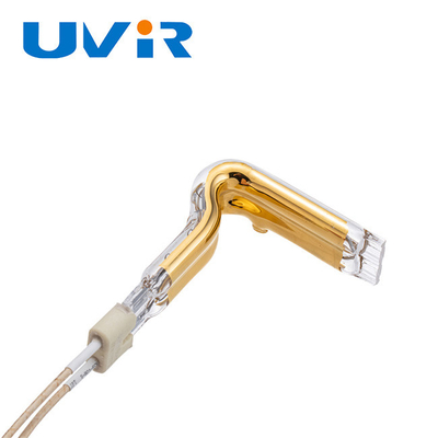 OEM L-shaped Infrared Heating Element Tube 600W 85% di efficienza